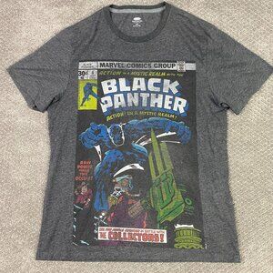 Black Panther T Shirt Men's Large Gray Marvel Comics Old Navy